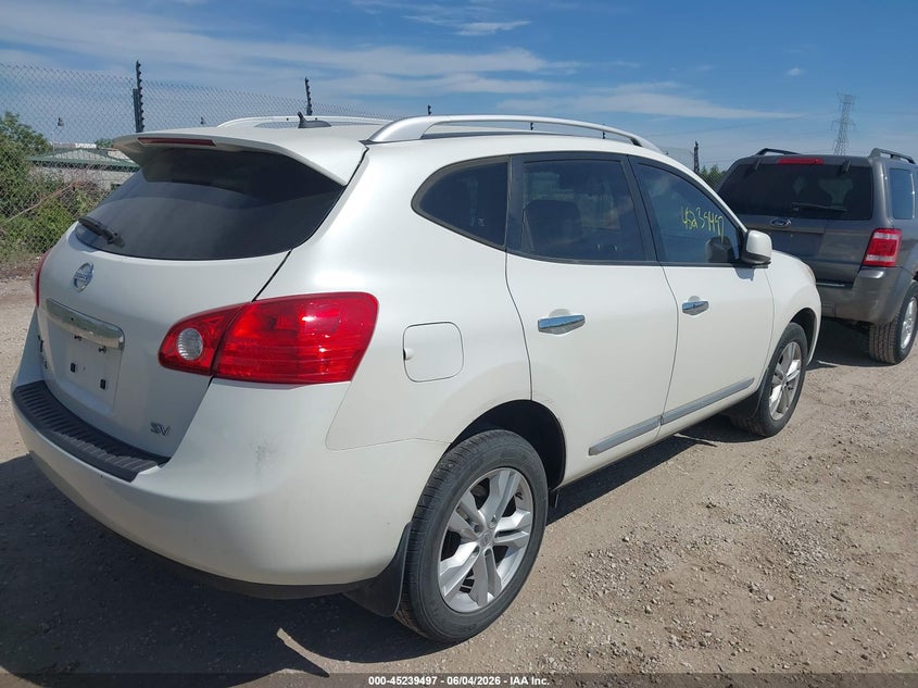 2012 Nissan Rogue VIN JN8AS5MT8CW250298 IAAI salvage auction — HAIL, Salvage Title, sold $825 on 2026-07-07 (photo 4)