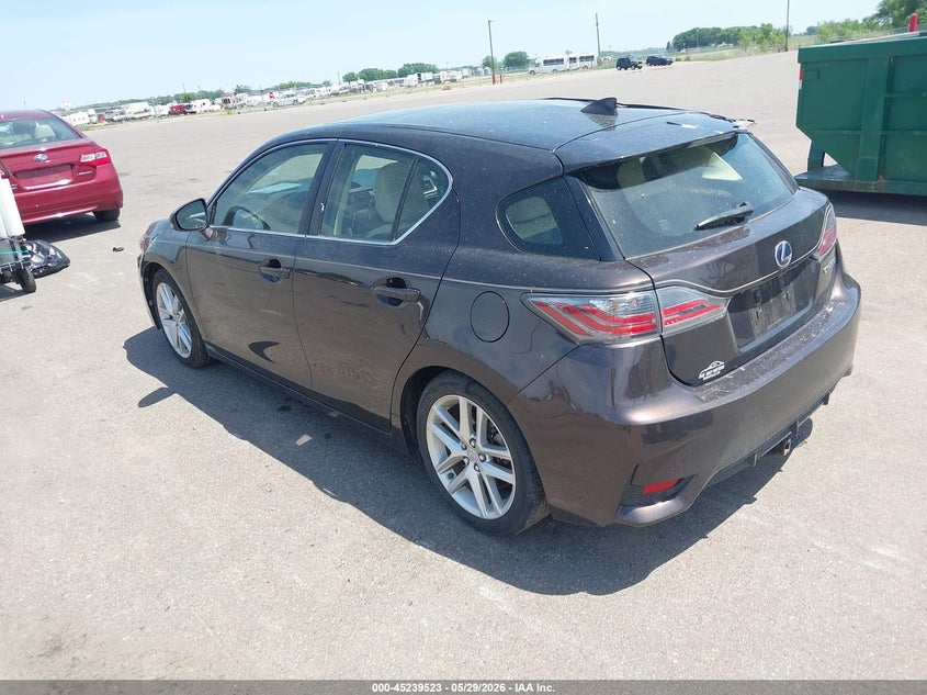 2014 Lexus Ct VIN JTHKD5BHXE2194382 IAAI salvage auction — ROOF, Salvage (Minnesota), sold $4,100 on 2026-07-13 (photo 3)