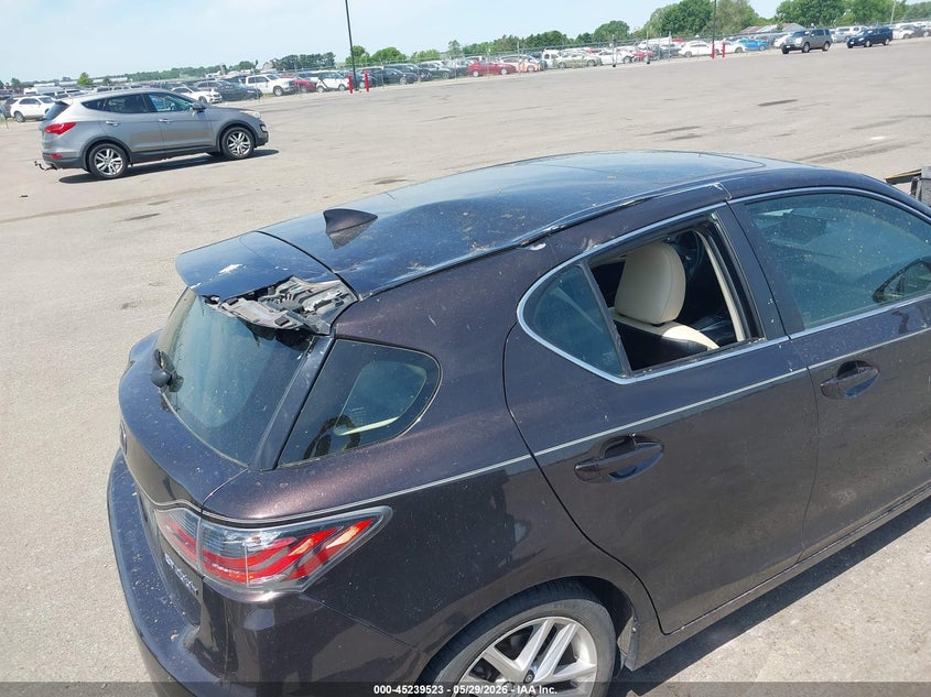 2014 Lexus Ct VIN JTHKD5BHXE2194382 IAAI salvage auction — ROOF, Salvage (Minnesota), sold $4,100 on 2026-07-13 (photo 6)