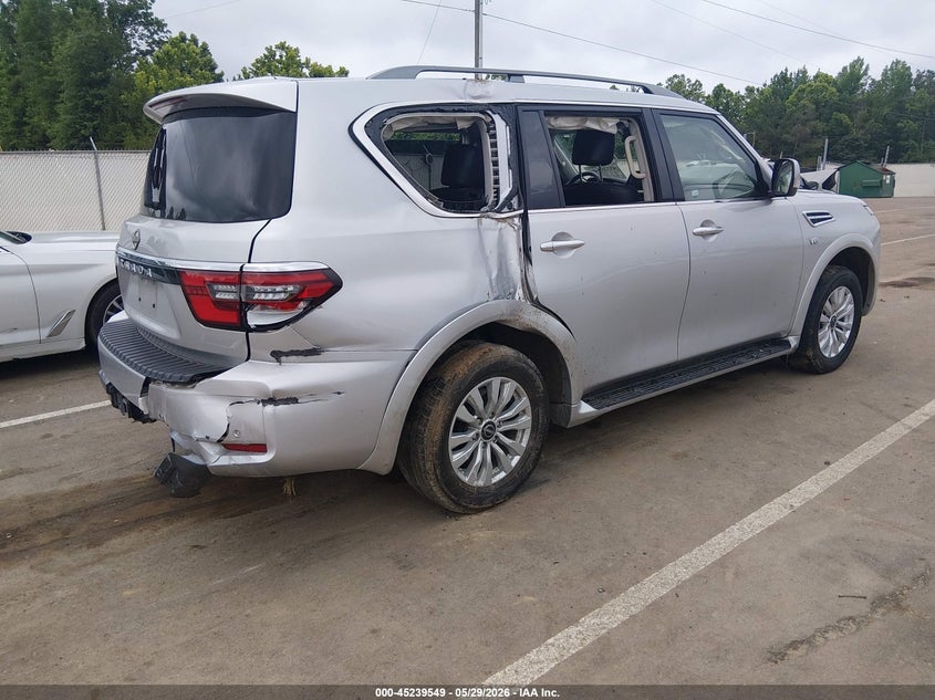 2021 Nissan Armada VIN JN8AY2AD6M9661726 IAAI salvage auction — REAR END, Salvage (Mississippi), sold $5,400 on 2026-07-24 (photo 4)