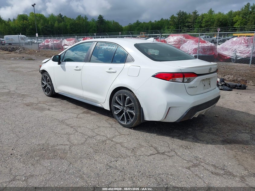 2020 Toyota Corolla VIN 5YFS4RCE5LP039007 IAAI salvage auction — FRONT END, Salvage (Massachusetts), sold $3,500 on 2026-07-27 (photo 3)