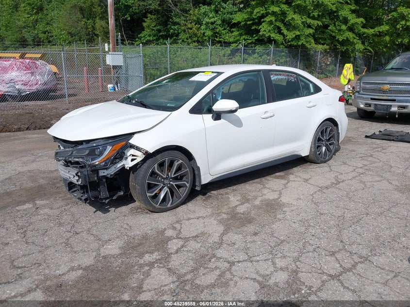 2020 Toyota Corolla VIN 5YFS4RCE5LP039007 IAAI salvage auction — FRONT END, Salvage (Massachusetts), sold $3,500 on 2026-07-27 (photo 2)