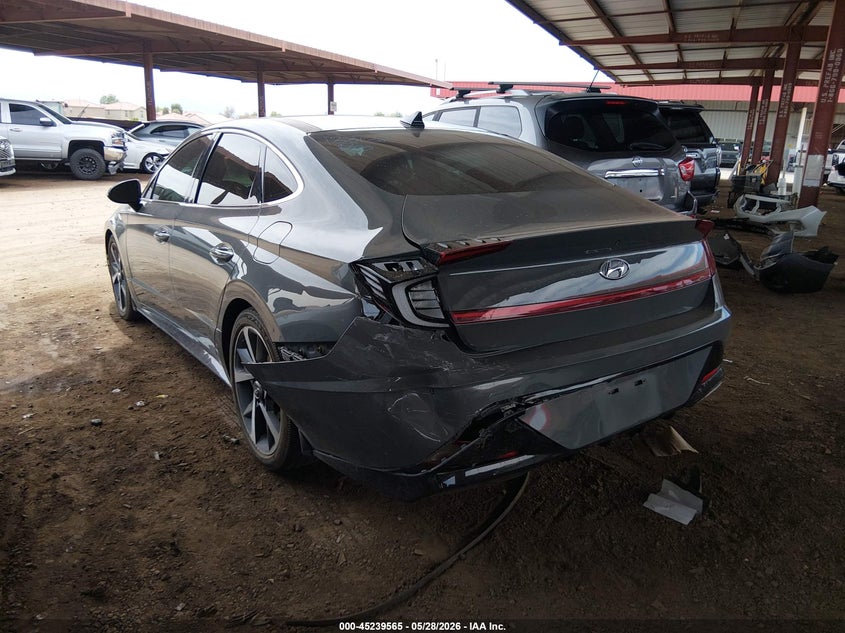 2021 Hyundai Sonata VIN 5NPEJ4J2XMH081205 IAAI salvage auction — LEFT REAR, Salvage Title, sold $5,150 on 2026-07-07 (photo 6)