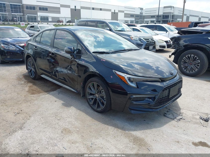 2026 Toyota Corolla VIN 5YFS4MCE0TP276748 IAAI salvage auction — RIGHT SIDE, Salvage (Texas), sold $7,500 on 2026-07-30 (photo 1)