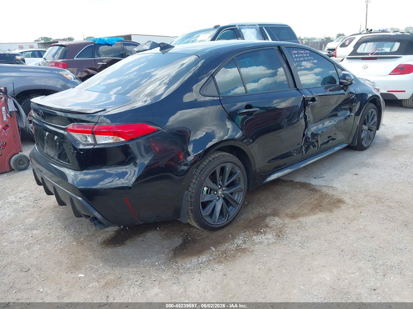 2026 Toyota Corolla VIN 5YFS4MCE0TP276748 IAAI salvage auction — RIGHT SIDE, Salvage (Texas), sold $7,500 on 2026-07-30 (photo 4)