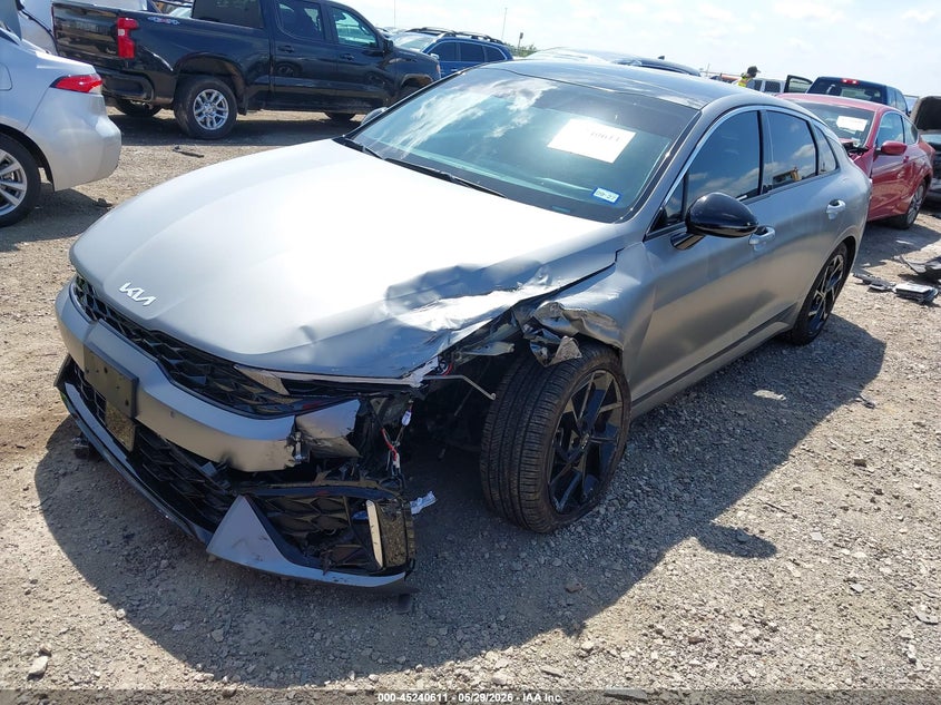 2026 Kia K5 VIN KNAG64J76T5397296 IAAI salvage auction — LEFT FRONT, Salvage Title, sold $9,450 on 2026-09-15 (photo 2)