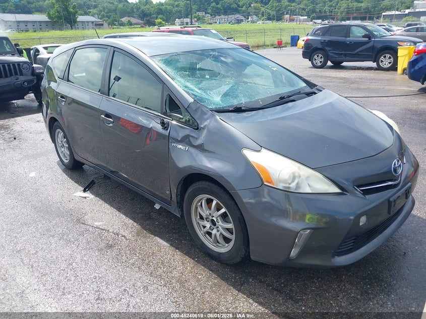 2013 Toyota Prius v VIN JTDZN3EU5D3290083 IAAI salvage auction — SIDE, Salvage (Missouri), sold $1,075 on 2026-07-07 (photo 1)