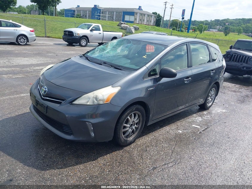2013 Toyota Prius v VIN JTDZN3EU5D3290083 IAAI salvage auction — SIDE, Salvage (Missouri), sold $1,075 on 2026-07-07 (photo 2)