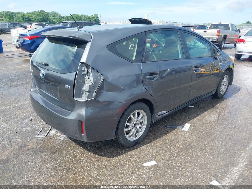 2013 Toyota Prius v VIN JTDZN3EU5D3290083 IAAI salvage auction — SIDE, Salvage (Missouri), sold $1,075 on 2026-07-07 (photo 4)