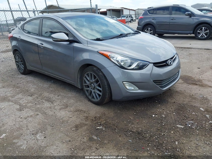 2012 Hyundai Elantra VIN KMHDH4AE0CU272858 IAAI salvage auction — REAR END, Salvage (Texas), sold $1,600 on 2026-07-25 (photo 1)