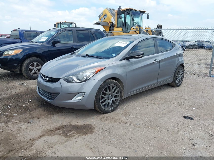 2012 Hyundai Elantra VIN KMHDH4AE0CU272858 IAAI salvage auction — REAR END, Salvage (Texas), sold $1,600 on 2026-07-25 (photo 2)