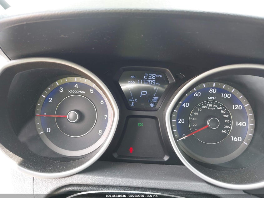 2012 Hyundai Elantra VIN KMHDH4AE0CU272858 IAAI salvage auction — REAR END, Salvage (Texas), sold $1,600 on 2026-07-25 (photo 7)
