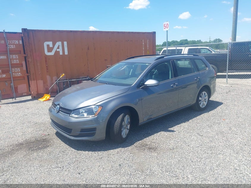 2015 Volkswagen Golf sportsvan VIN 3VWC17AUXFM501324 IAAI salvage auction — NORMAL WEAR, Salvage Title, sold $325 on 2026-07-20 (photo 2)