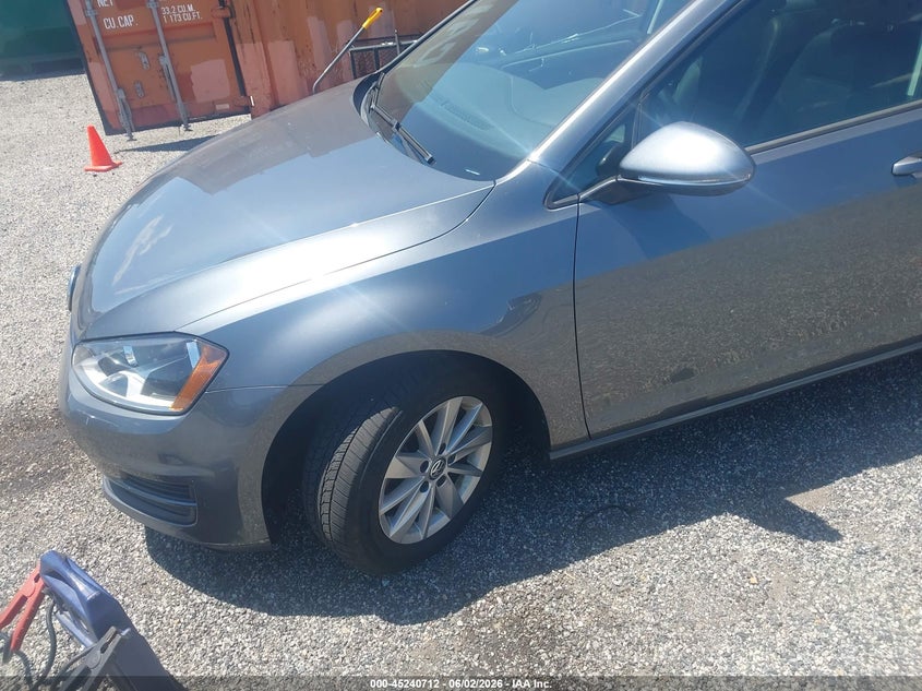 2015 Volkswagen Golf sportsvan VIN 3VWC17AUXFM501324 IAAI salvage auction — NORMAL WEAR, Salvage Title, sold $325 on 2026-07-20 (photo 6)