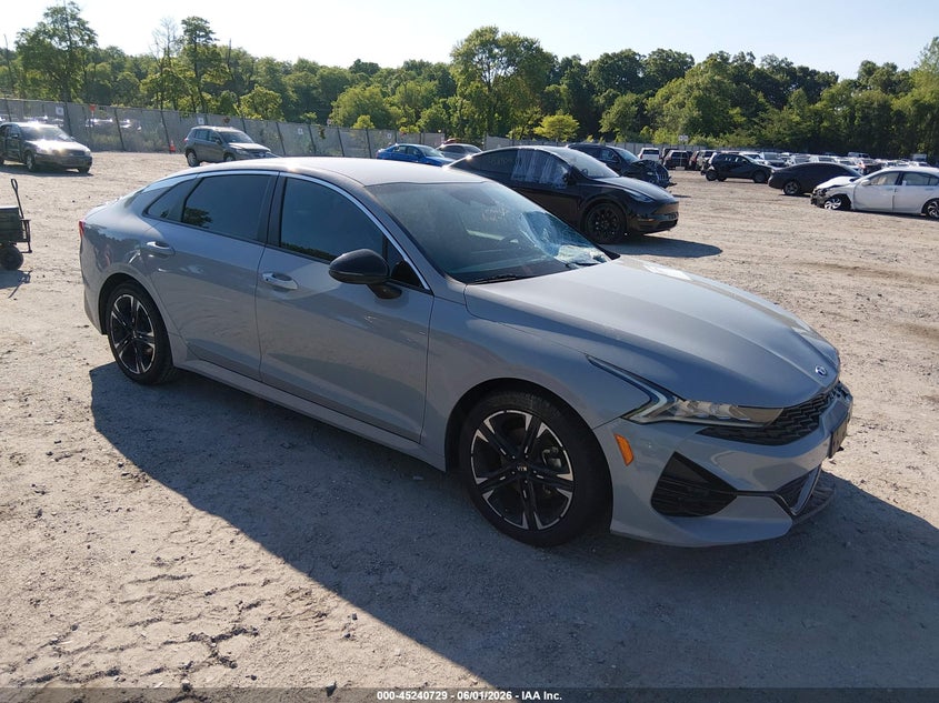 2021 Kia K5 VIN 5XXG64J24MG077219 IAAI salvage auction — FRONT END, Salvage Title, sold $5,800 on 2026-07-14 (photo 1)