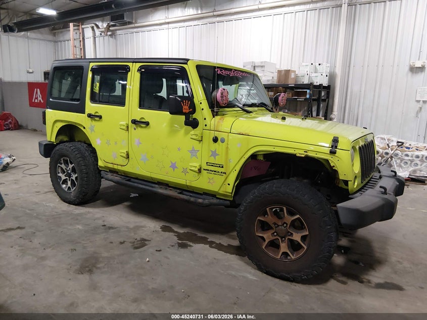 2016 Jeep Wrangler / VIN 1C4BJWDG5GL311383 IAAI salvage auction — REAR END, Salvage (Illinois), sold $7,150 on 2026-07-28 (photo 1)