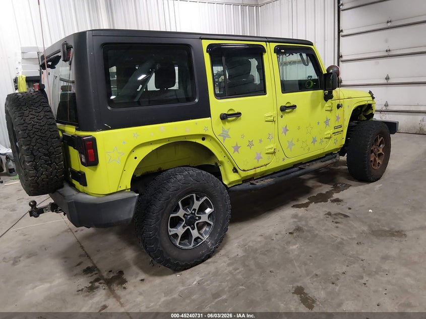 2016 Jeep Wrangler / VIN 1C4BJWDG5GL311383 IAAI salvage auction — REAR END, Salvage (Illinois), sold $7,150 on 2026-07-28 (photo 4)