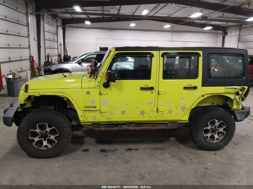 2016 Jeep Wrangler / VIN 1C4BJWDG5GL311383 IAAI salvage auction — REAR END, Salvage (Illinois), sold $7,150 on 2026-07-28 (photo 6)