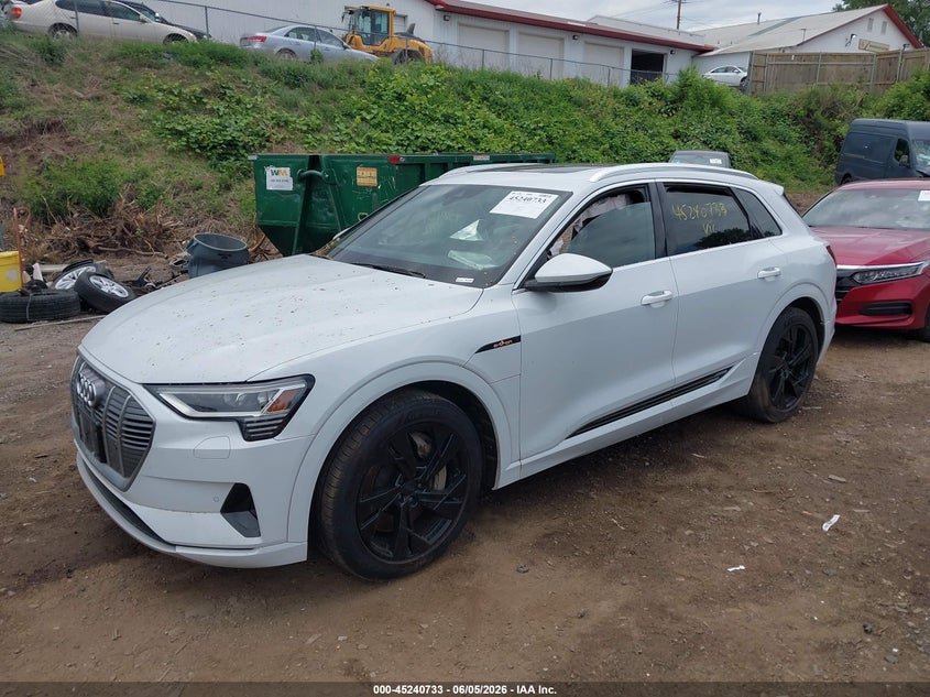 2021 Audi E-tron VIN WA1AAAGE1MB003034 IAAI salvage auction — SIDE, Salvage (Minnesota), sold $8,300 on 2026-07-31 (photo 2)