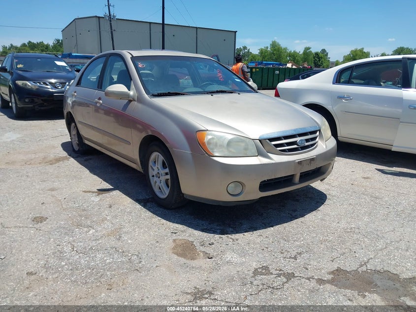 2005 Kia Spectra VIN KNAFE122X55188615 IAAI salvage auction — LEFT & RIGHT, Original (Texas), sold $550 on 2026-07-15 (photo 1)