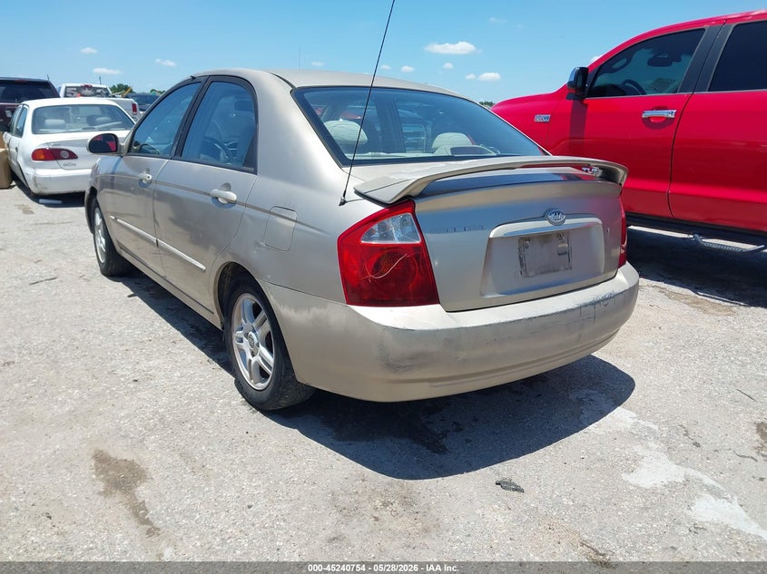 2005 Kia Spectra VIN KNAFE122X55188615 IAAI salvage auction — LEFT & RIGHT, Original (Texas), sold $550 on 2026-07-15 (photo 3)