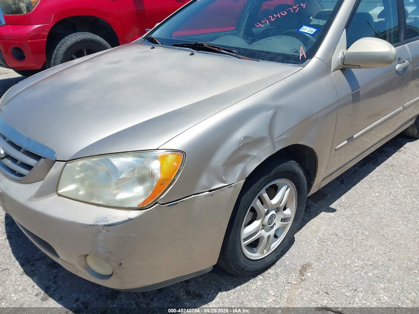 2005 Kia Spectra VIN KNAFE122X55188615 IAAI salvage auction — LEFT & RIGHT, Original (Texas), sold $550 on 2026-07-15 (photo 6)