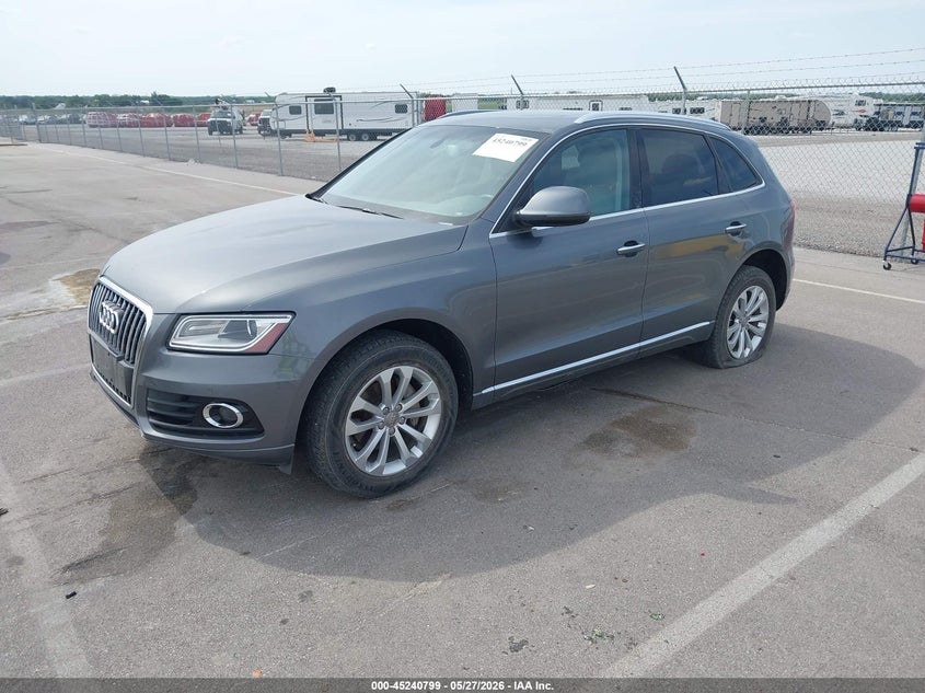 2015 Audi Q5 VIN WA1LFAFP8FA009158 IAAI salvage auction — MECHANICAL, Certificate Of Title (Nebraska), sold $1,000 on 2026-07-16 (photo 2)