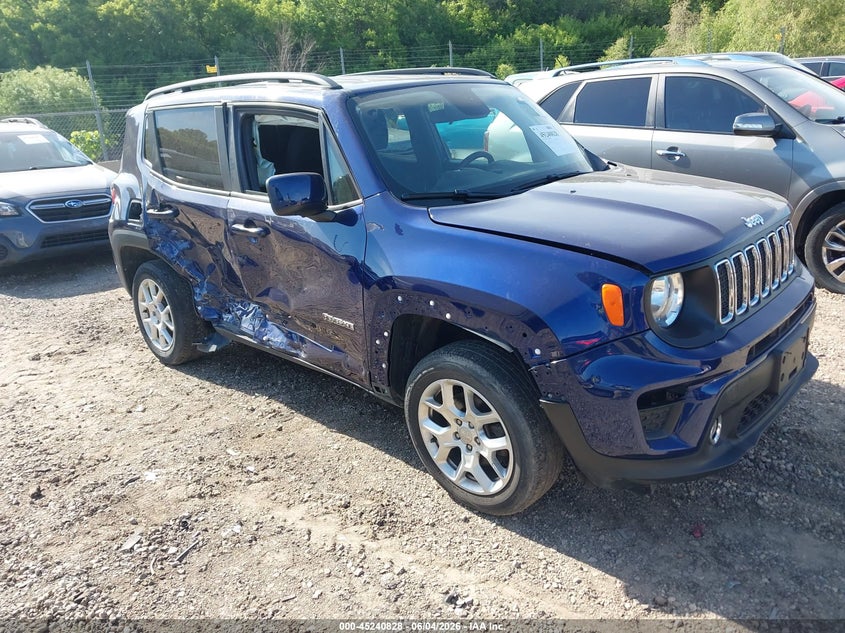 2019 Jeep Renegade VIN ZACNJBBB4KPK22693 IAAI salvage auction — RIGHT SIDE, Clear (Michigan), sold $2,675 on 2026-07-29 (photo 1)