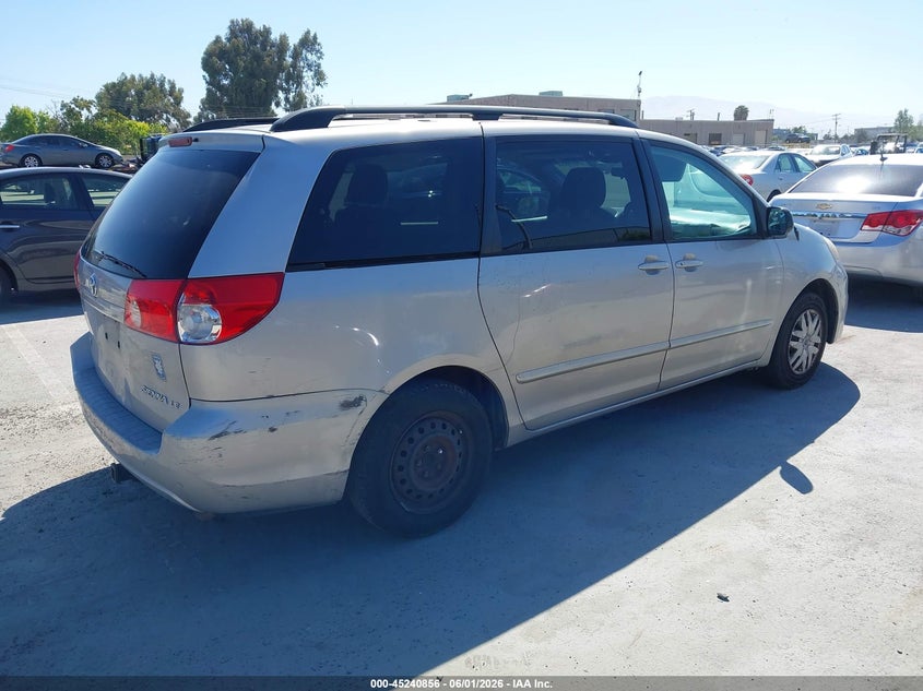 2009 Toyota Sienna VIN 5TDZK23C29S284423 IAAI salvage auction — NORMAL WEAR, Clear - Dealer Only (California), sold $900 on 2026-07-06 (photo 4)