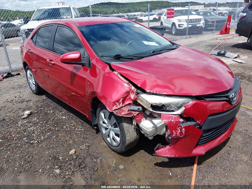 2016 Toyota Corolla VIN 5YFBURHE3GP428131 IAAI salvage auction — FRONT END, Salvage Title, sold $125 on 2026-07-21 (photo 1)