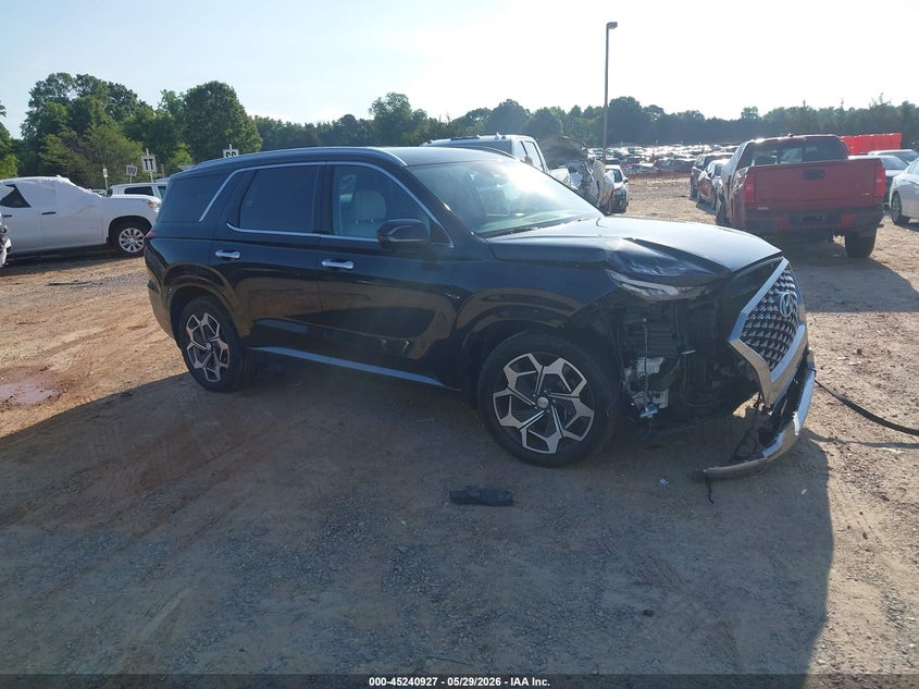 2022 Hyundai Palisade VIN KM8R7DHE5NU356207 IAAI salvage auction — FRONT END, Salvage (North Carolina), sold $9,500 on 2026-07-13 (photo 1)