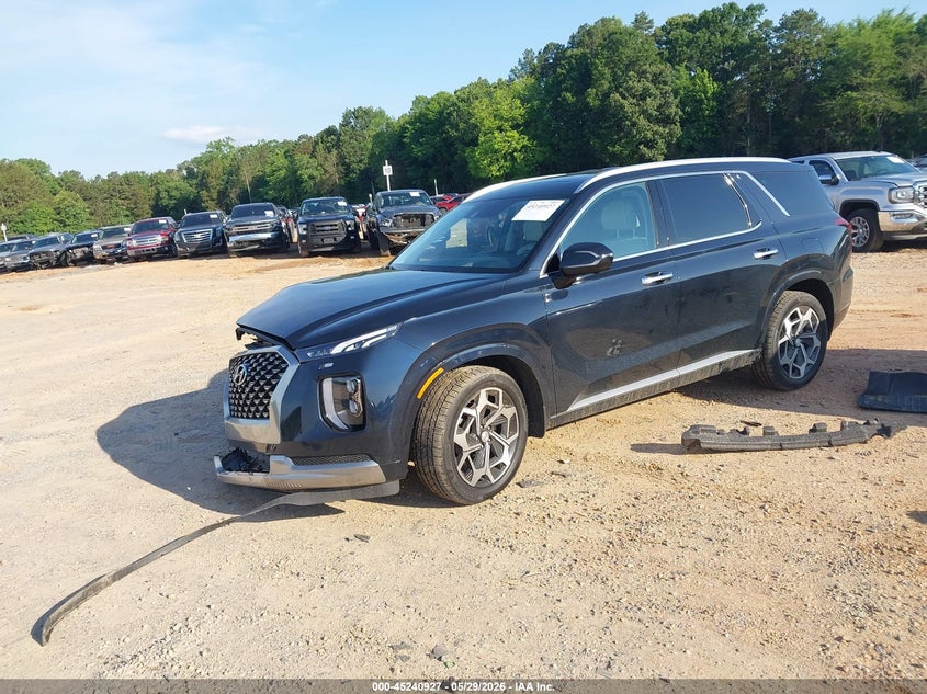 2022 Hyundai Palisade VIN KM8R7DHE5NU356207 IAAI salvage auction — FRONT END, Salvage (North Carolina), sold $9,500 on 2026-07-13 (photo 2)