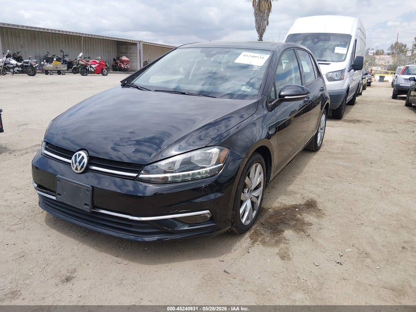 2019 Volkswagen Golf VIN 3VWG57AU7KM034556 IAAI salvage auction — RIGHT FRONT, Salvage Title, sold $3,650 on 2026-07-11 (photo 2)