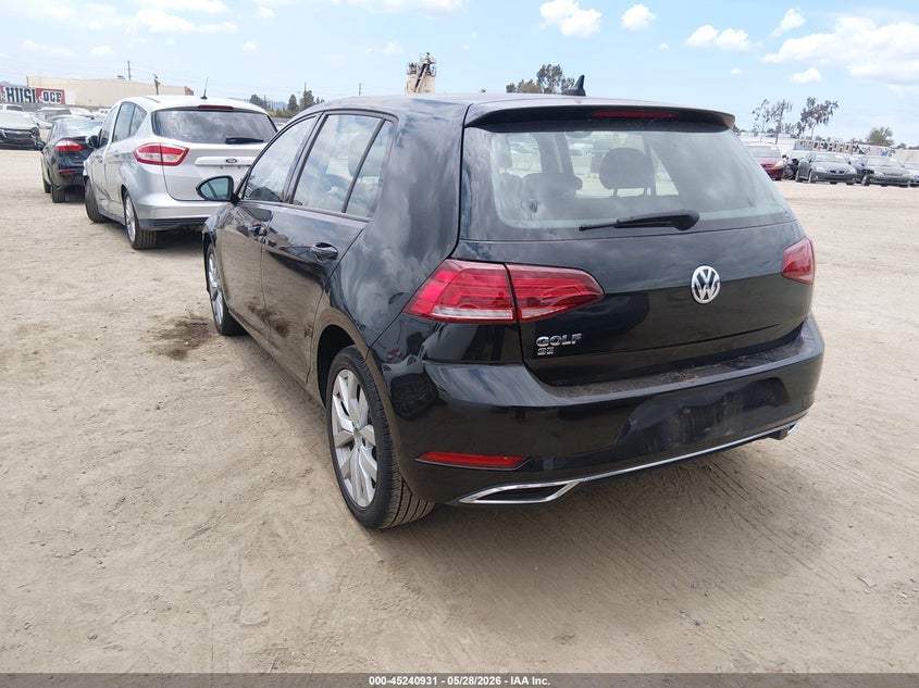 2019 Volkswagen Golf VIN 3VWG57AU7KM034556 IAAI salvage auction — RIGHT FRONT, Salvage Title, sold $3,650 on 2026-07-11 (photo 3)