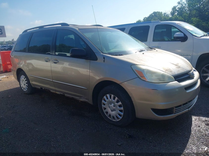 2004 Toyota Sienna VIN 5TDZA23C44S175120 IAAI salvage auction — NORMAL WEAR, Clear (Missouri), sold $575 on 2026-07-08 (photo 1)