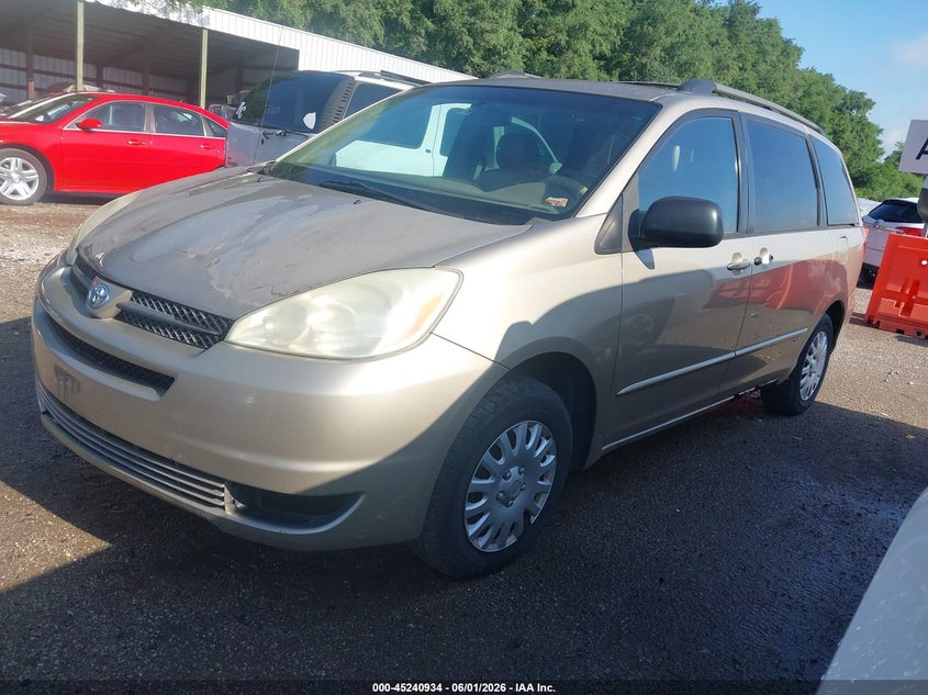 2004 Toyota Sienna VIN 5TDZA23C44S175120 IAAI salvage auction — NORMAL WEAR, Clear (Missouri), sold $575 on 2026-07-08 (photo 2)