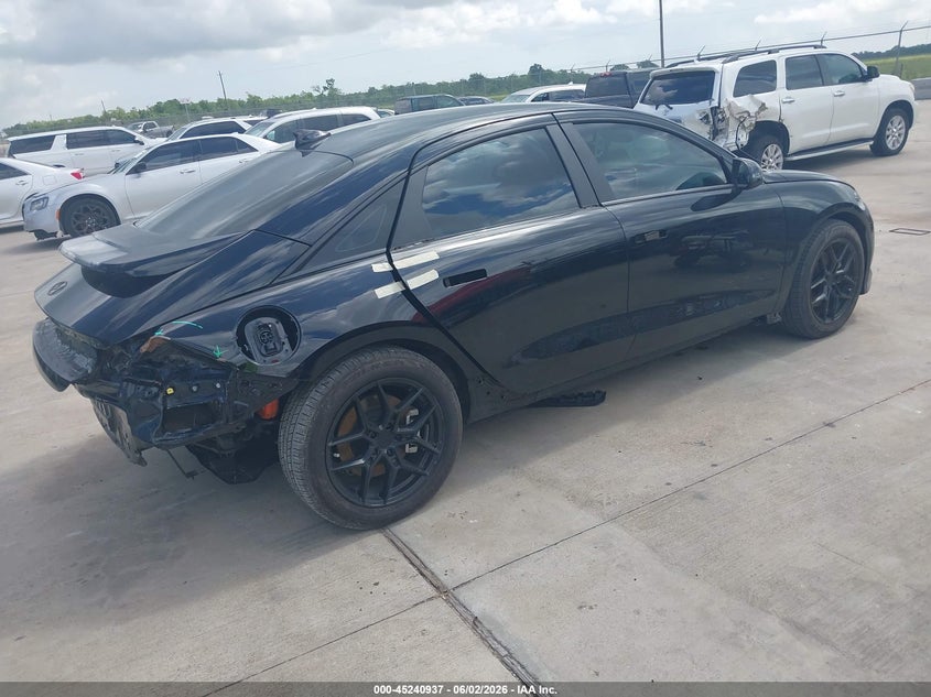 2023 Hyundai Ioniq 6 VIN KMHM34AA7PA026683 IAAI salvage auction — REAR END, Original (Texas), sold $8,700 on 2026-08-20 (photo 4)