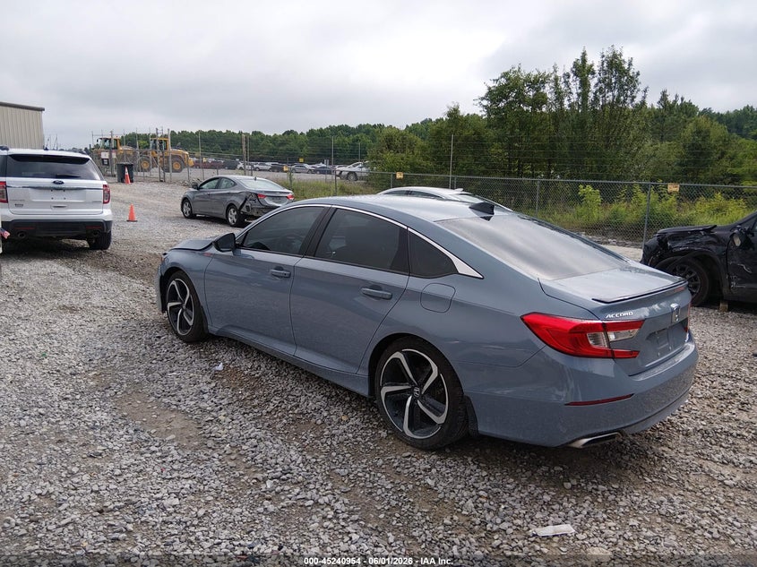 2022 Honda Accord VIN 1HGCV2F36NA018257 IAAI salvage auction — RIGHT FRONT, Salvage (Alabama), sold $8,400 on 2026-07-29 (photo 3)
