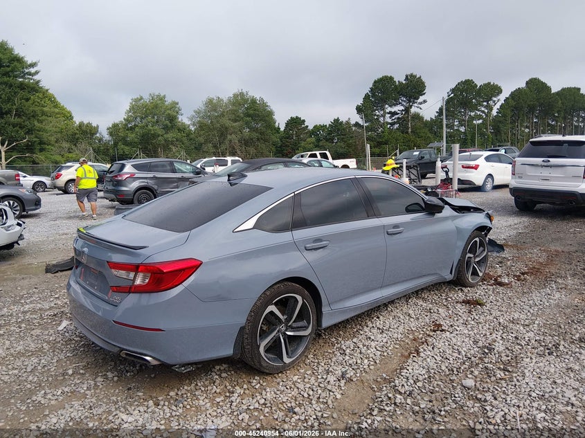 2022 Honda Accord VIN 1HGCV2F36NA018257 IAAI salvage auction — RIGHT FRONT, Salvage (Alabama), sold $8,400 on 2026-07-29 (photo 4)