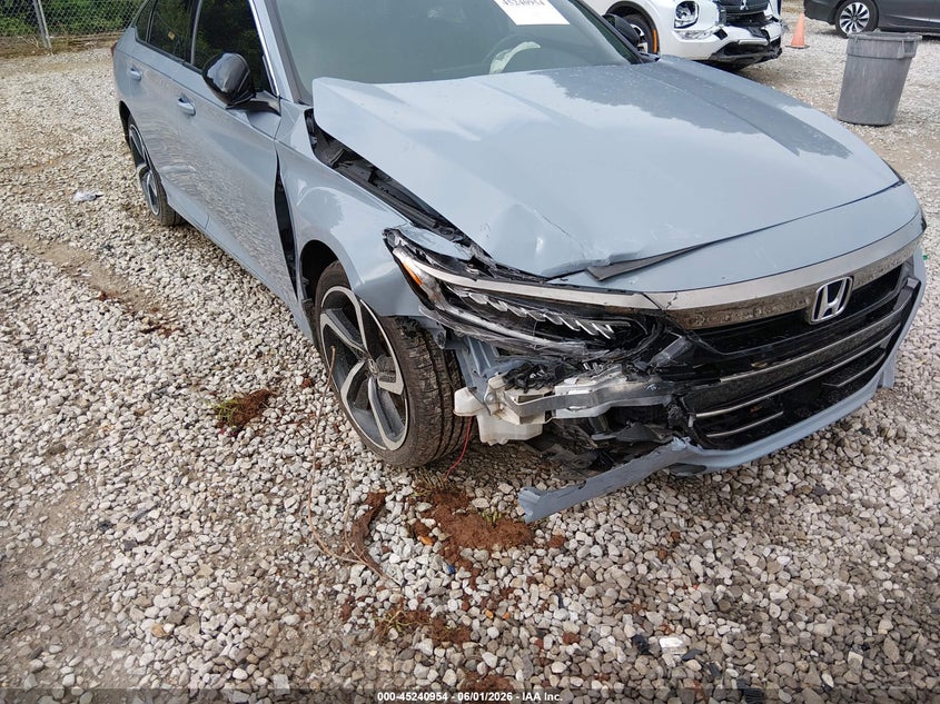 2022 Honda Accord VIN 1HGCV2F36NA018257 IAAI salvage auction — RIGHT FRONT, Salvage (Alabama), sold $8,400 on 2026-07-29 (photo 6)