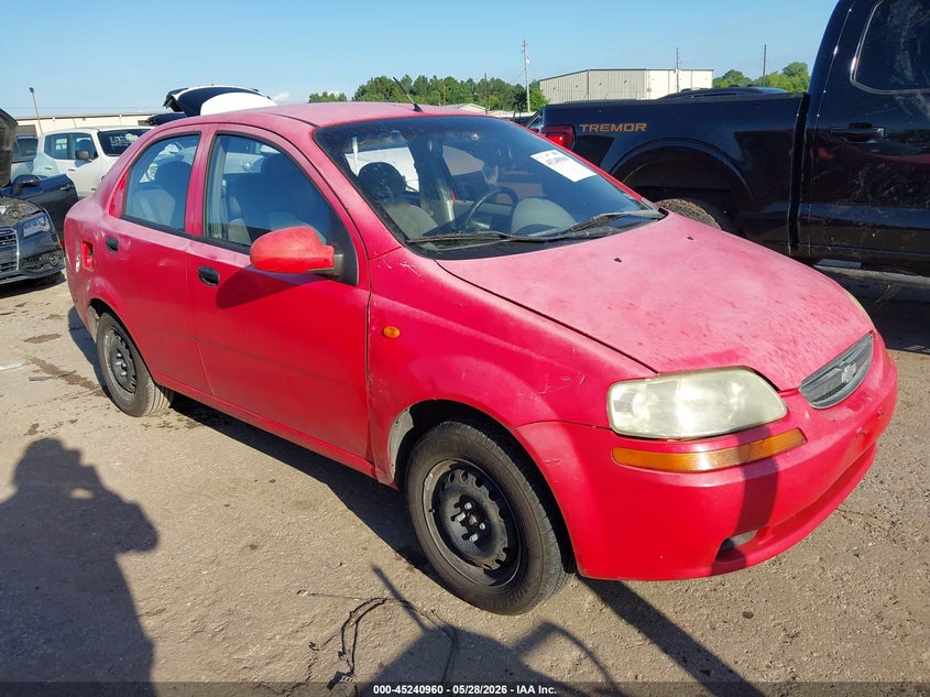 2004 Chevrolet Aveo VIN KL1TD52694B124284 IAAI salvage auction — LEFT SIDE, Salvage (Texas), sold $200 on 2026-07-24 (photo 1)