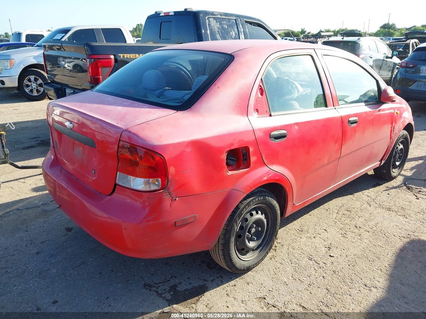 2004 Chevrolet Aveo VIN KL1TD52694B124284 IAAI salvage auction — LEFT SIDE, Salvage (Texas), sold $200 on 2026-07-24 (photo 4)