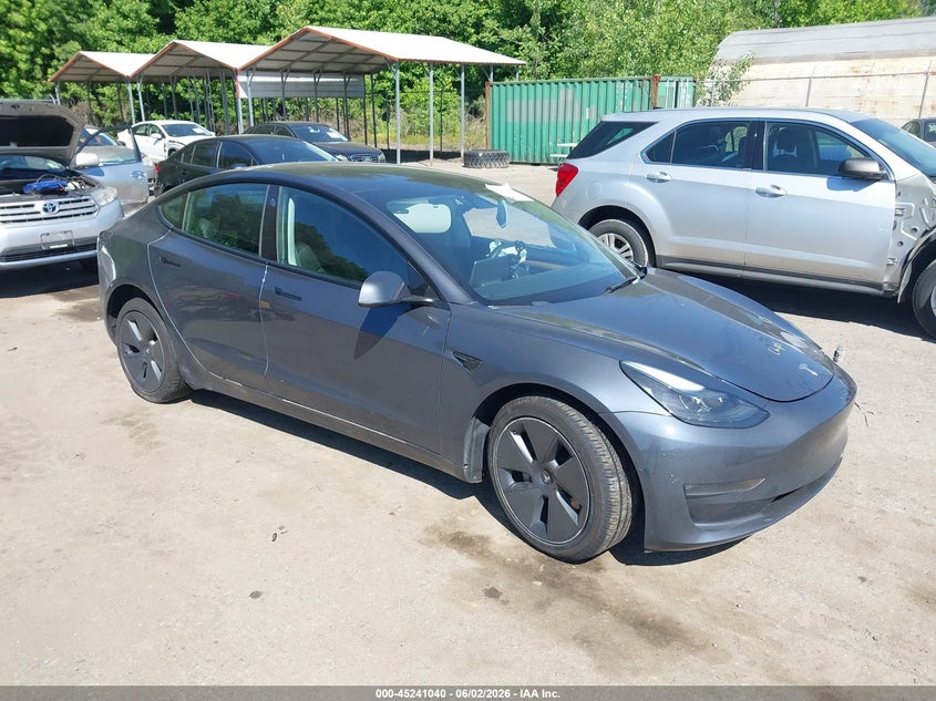 2022 Tesla Model 3 VIN 5YJ3E1EB8NF239996 IAAI salvage auction — LEFT FRONT, Salvage - Greater Than 75% (Maryland), sold $5,100 on 2026-07-30 (photo 1)