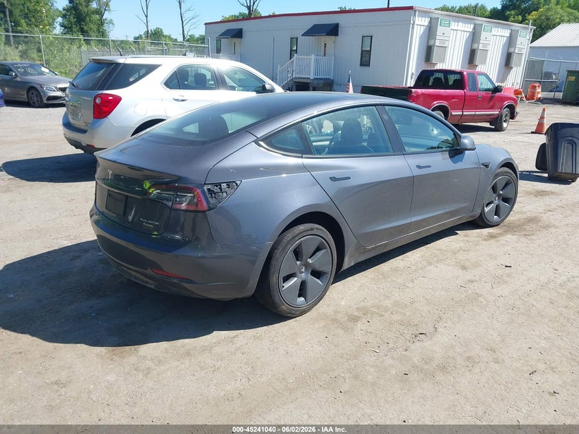 2022 Tesla Model 3 VIN 5YJ3E1EB8NF239996 IAAI salvage auction — LEFT FRONT, Salvage - Greater Than 75% (Maryland), sold $5,100 on 2026-07-30 (photo 4)