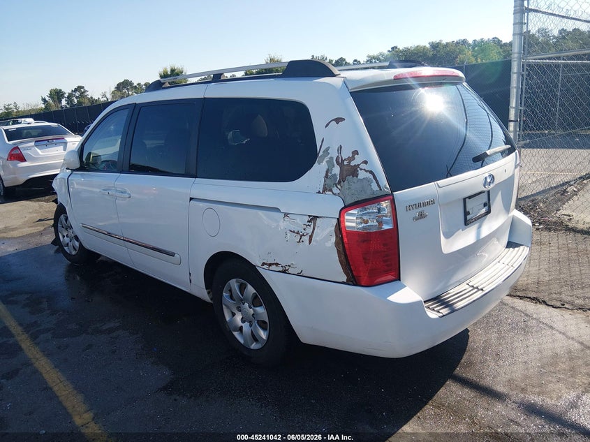 2007 Hyundai Entourage VIN KNDMC233276032241 IAAI salvage auction — LEFT FRONT, Salvage (South Carolina), sold $225 on 2026-07-22 (photo 3)