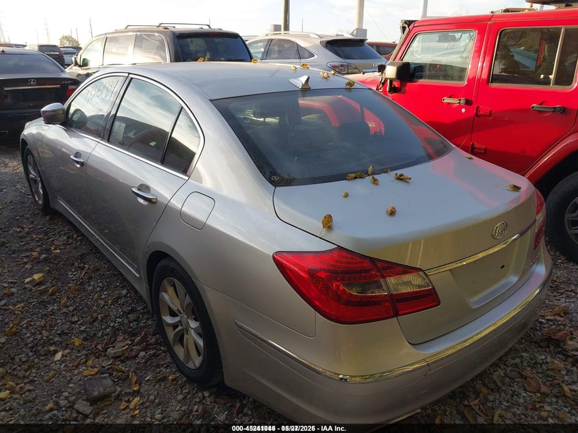 2013 Hyundai Genesis VIN KMHGC4DD0DU212773 IAAI salvage auction — RIGHT FRONT, Clear (Michigan), sold $1,400 on 2026-07-15 (photo 3)
