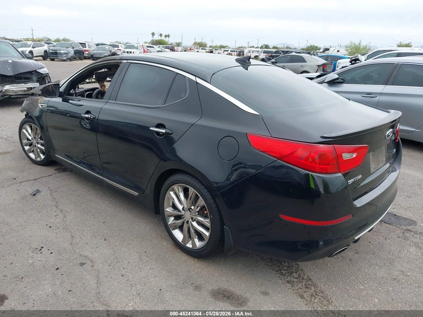 2015 Kia Optima VIN 5XXGR4A61FG427547 IAAI salvage auction — ENGINE BURN, Salvage Title, sold $100 on 2026-07-23 (photo 3)