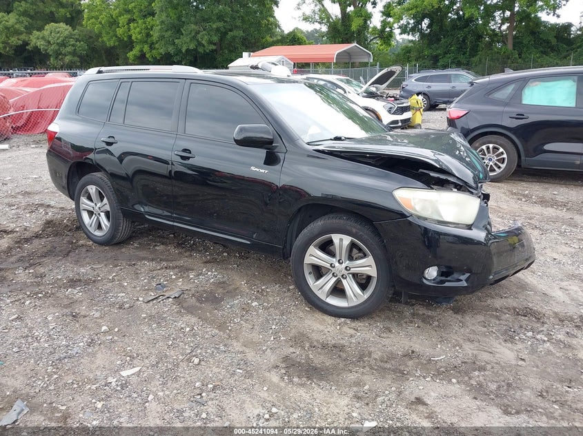 2008 Toyota Highlander VIN JTEDS43A782056004 IAAI salvage auction — FRONT END, Salvage (Georgia), sold $1,000 on 2026-07-10 (photo 1)