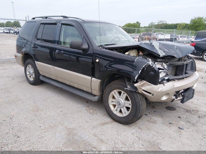 2004 Mercury Mountaineer VIN 4M2DU86K44UJ25797 IAAI salvage auction — FRONT & REAR, Salvage (Iowa), sold $500 on 2026-07-21 (photo 1)