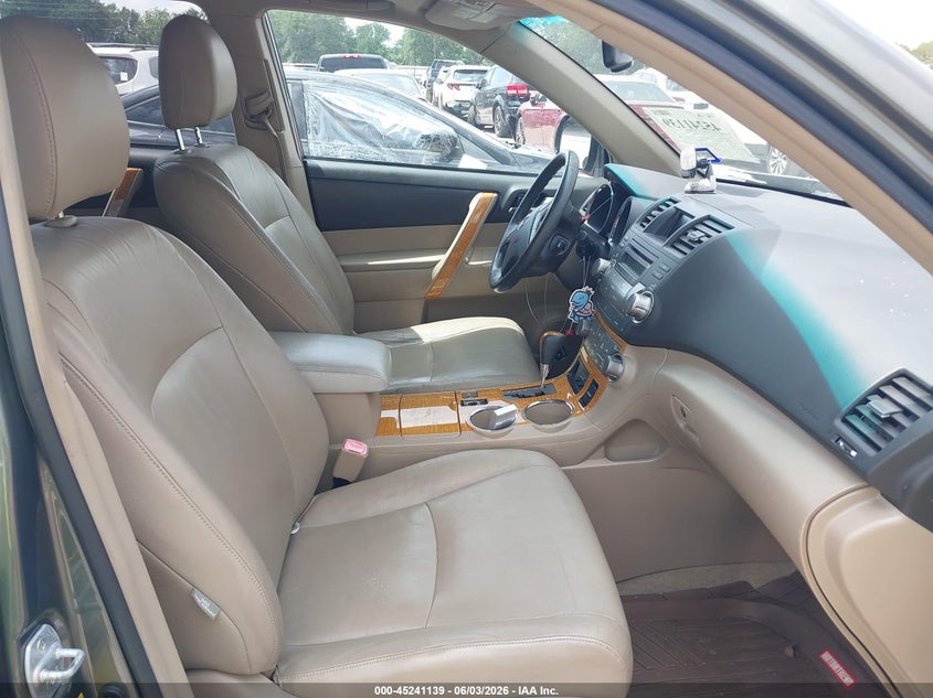 2009 Toyota Highlander hybrid VIN JTEEW44A592034396 IAAI salvage auction — RIGHT FRONT, Salvage (Texas), sold $1,500 on 2026-07-07 (photo 5)